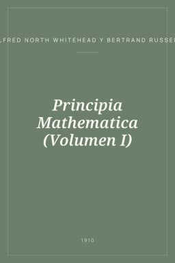 Portada de Principia Mathematica (Volumen I)