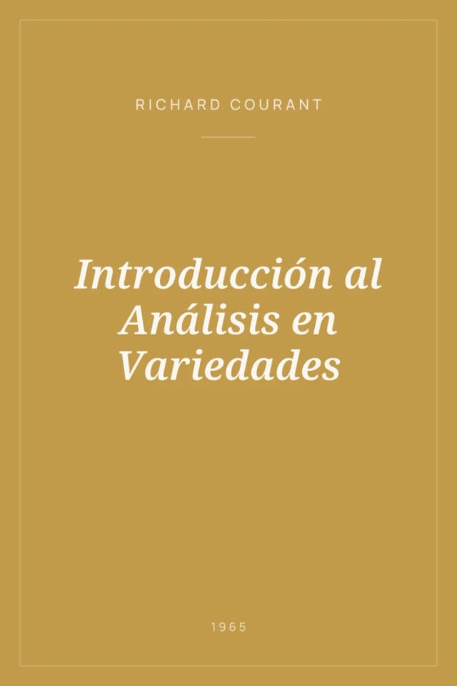 Portada de Introducción al Análisis en Variedades