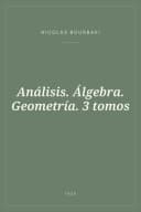 Portada de Análisis. Álgebra. Geometría. 3 tomos