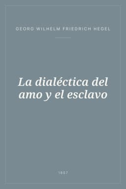 Portada de La dialéctica del amo y el esclavo