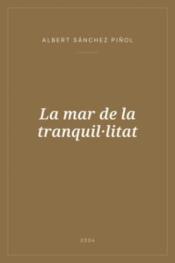 Portada de La mar de la tranquil·litat