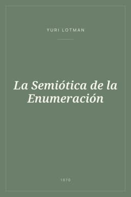 Portada de La Semiótica de la Enumeración
