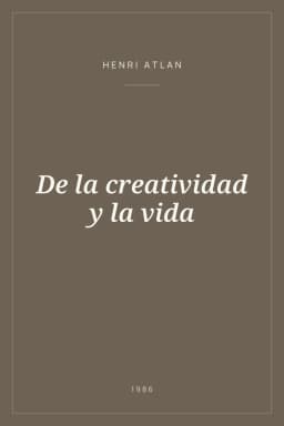 Portada de De la creatividad y la vida