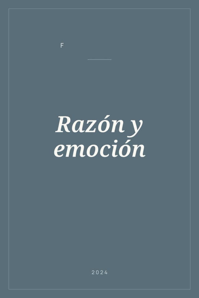 Portada de Razón y emoción