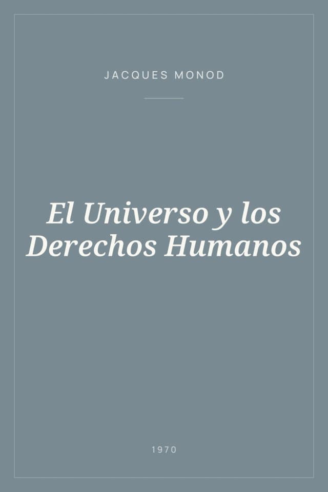 Portada de El Universo y los Derechos Humanos