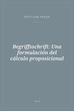 Portada de Begriffsschrift: Una formulación del cálculo proposicional
