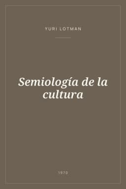 Portada de Semiología de la cultura