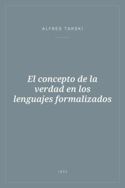 Portada de El concepto de la verdad en los lenguajes formalizados