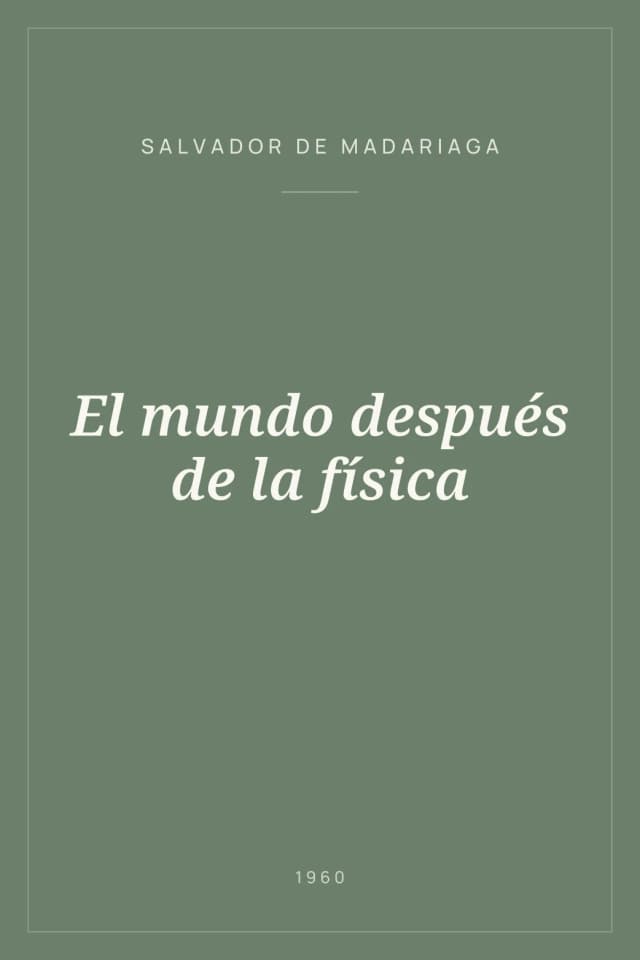 Portada de El mundo después de la física