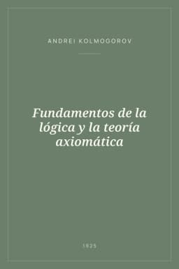 Portada de Fundamentos de la lógica y la teoría axiomática