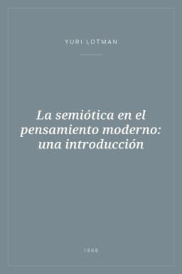 Portada de La semiótica en el pensamiento moderno: una introducción