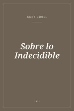 Portada de Sobre lo Indecidible