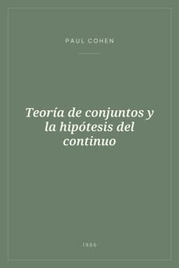 Portada de Teoría de conjuntos y la hipótesis del continuo