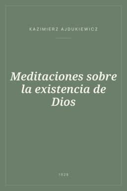 Portada de Meditaciones sobre la existencia de Dios