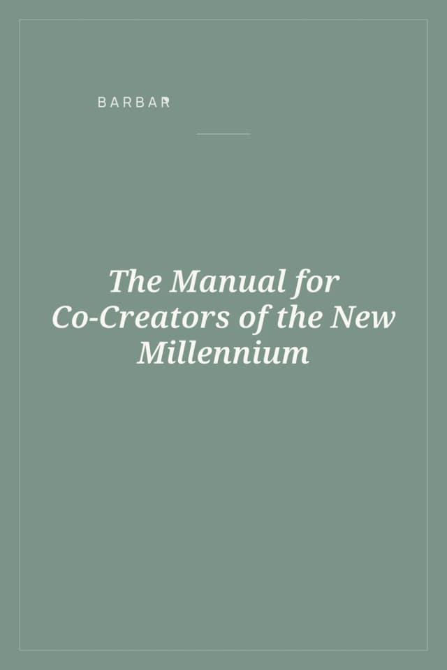 Portada de The Manual for Co-Creators of the New Millennium