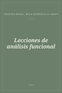 Portada de Lecciones de análisis funcional