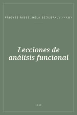 Portada de Lecciones de análisis funcional