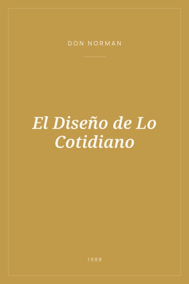 Portada de El Diseño de Lo Cotidiano