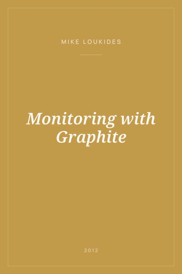 Portada de Monitoring with Graphite