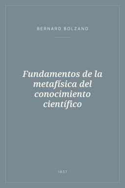 Portada de Fundamentos de la metafísica del conocimiento científico