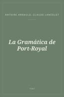 Portada de La Gramática de Port-Royal