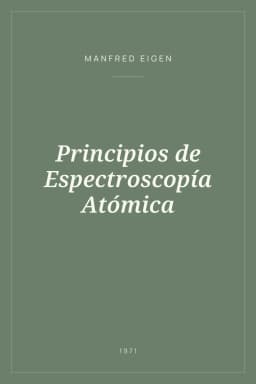Portada de Principios de Espectroscopía Atómica