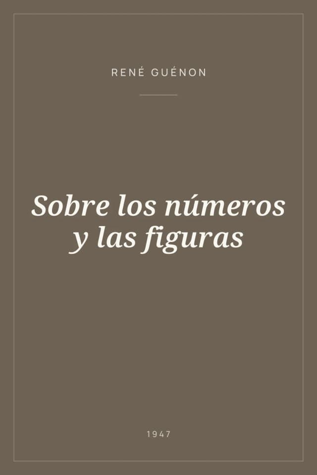 Portada de Sobre los números y las figuras