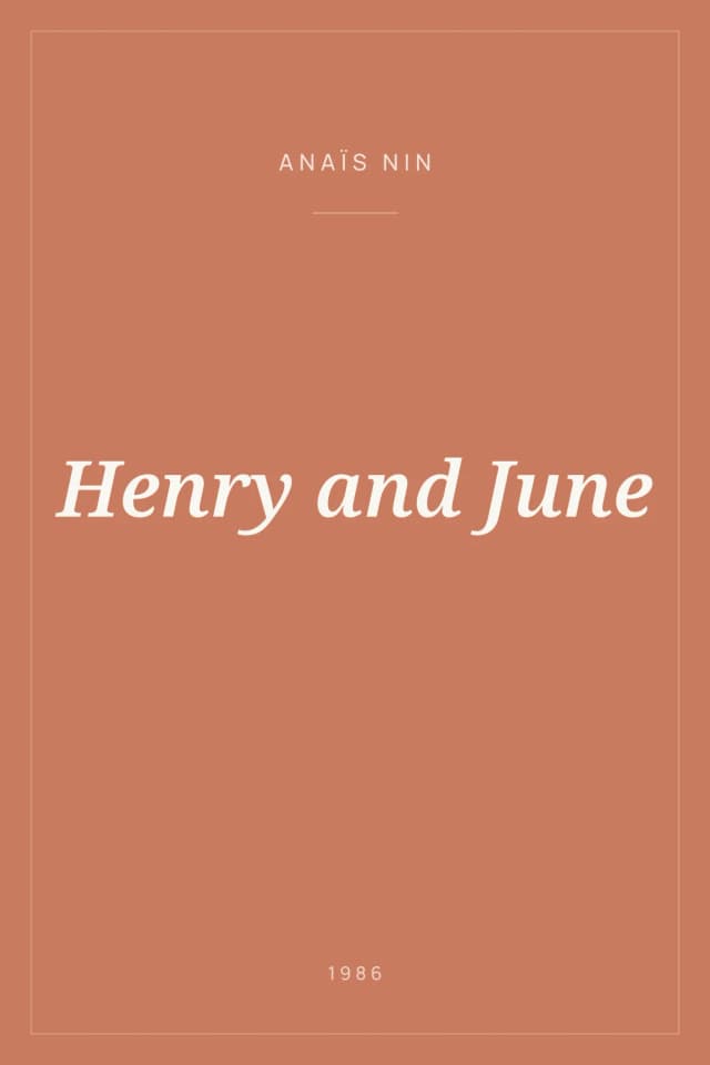 Portada de Henry and June