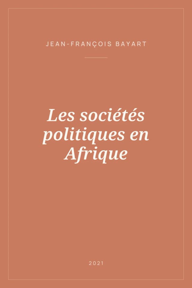 Portada de Les sociétés politiques en Afrique