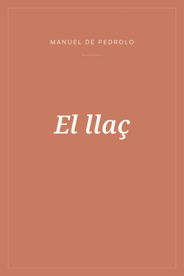 Portada de El llaç