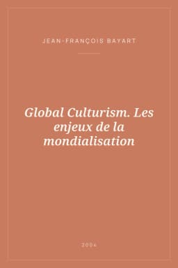 Portada de Global Culturism. Les enjeux de la mondialisation