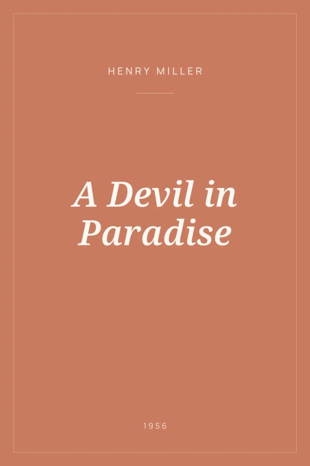 Portada de A Devil in Paradise