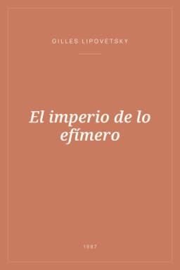 Portada de El imperio de lo efímero