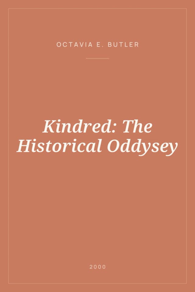 Portada de Kindred: The Historical Oddysey