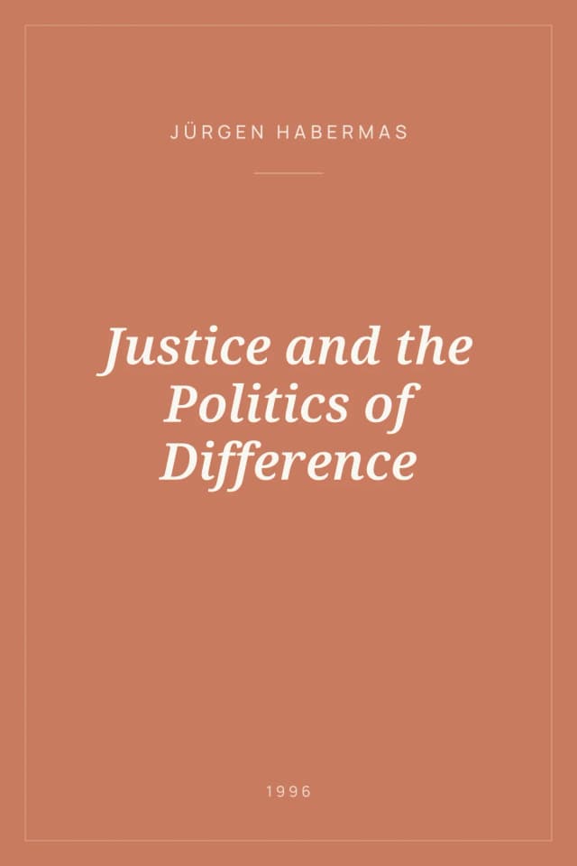 Portada de Justice and the Politics of Difference