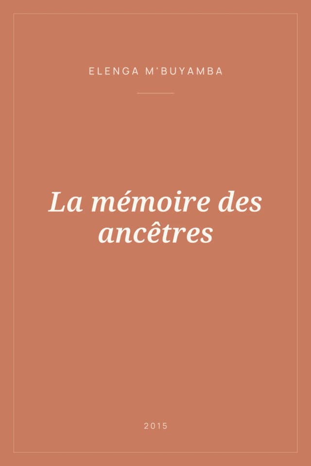 Portada de La mémoire des ancêtres