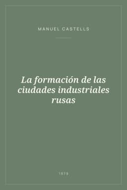 Portada de La formación de las ciudades industriales rusas