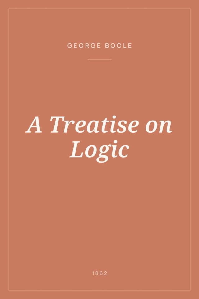 Portada de A Treatise on Logic