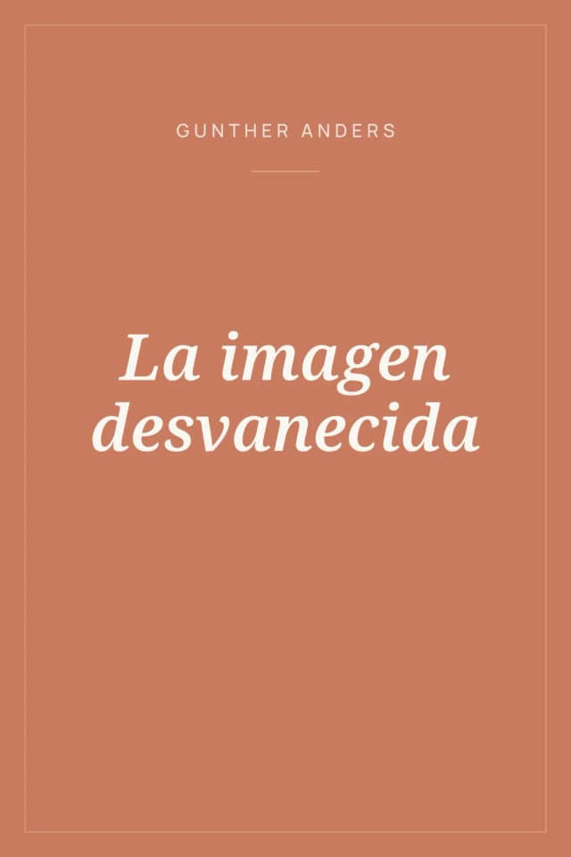 Portada de La imagen desvanecida
