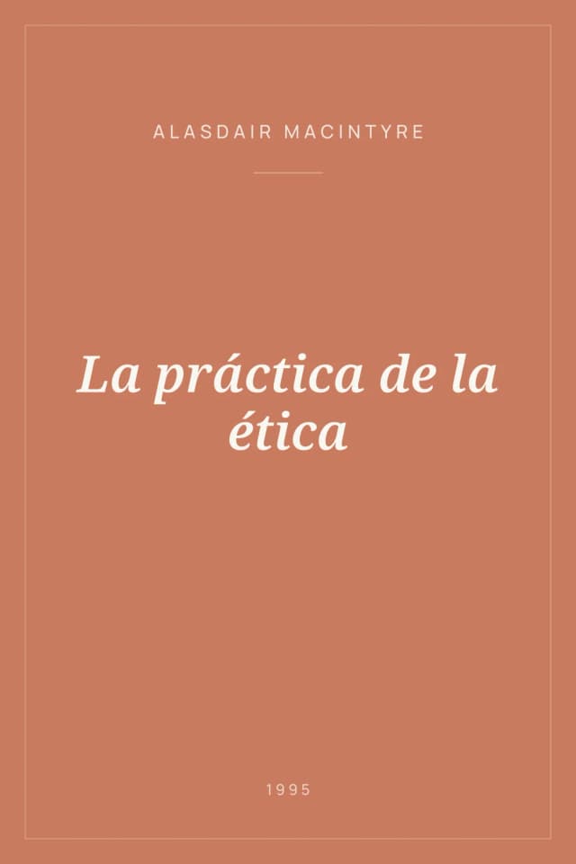 Portada de La práctica de la ética