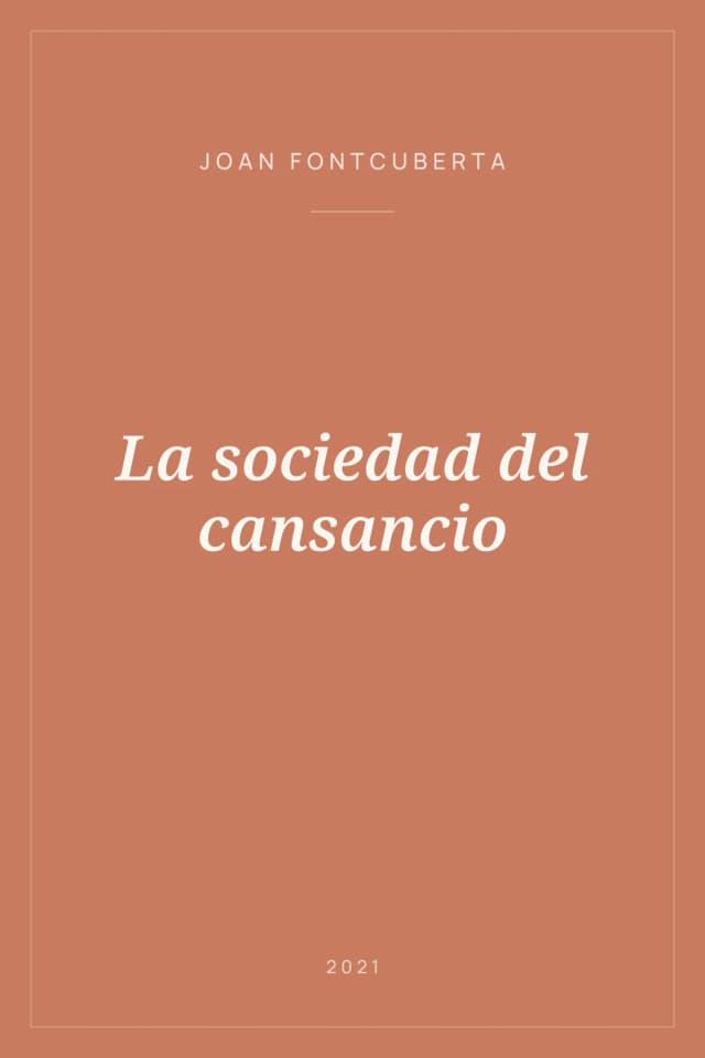Portada de La sociedad del cansancio