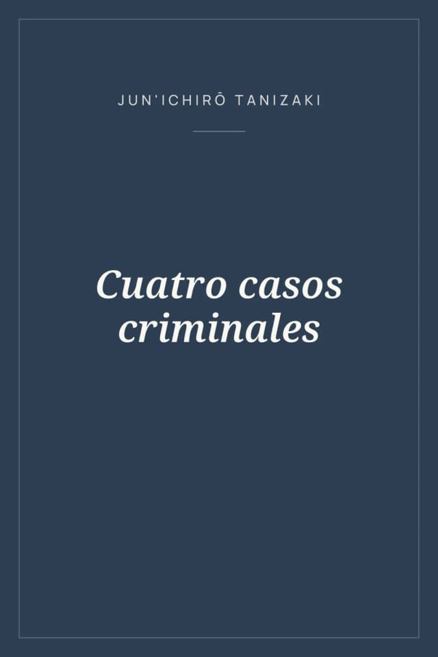 Portada de Cuatro casos criminales