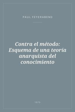 Portada de Contra el método: Esquema de una teoría anarquista del conocimiento