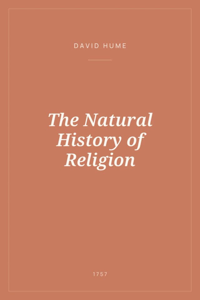 Portada de The Natural History of Religion