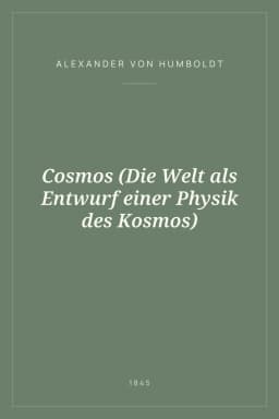 Portada de Cosmos (Die Welt als Entwurf einer Physik des Kosmos)