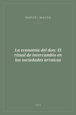 Portada de La economía del don: El ritual de intercambio en las sociedades arcaicas