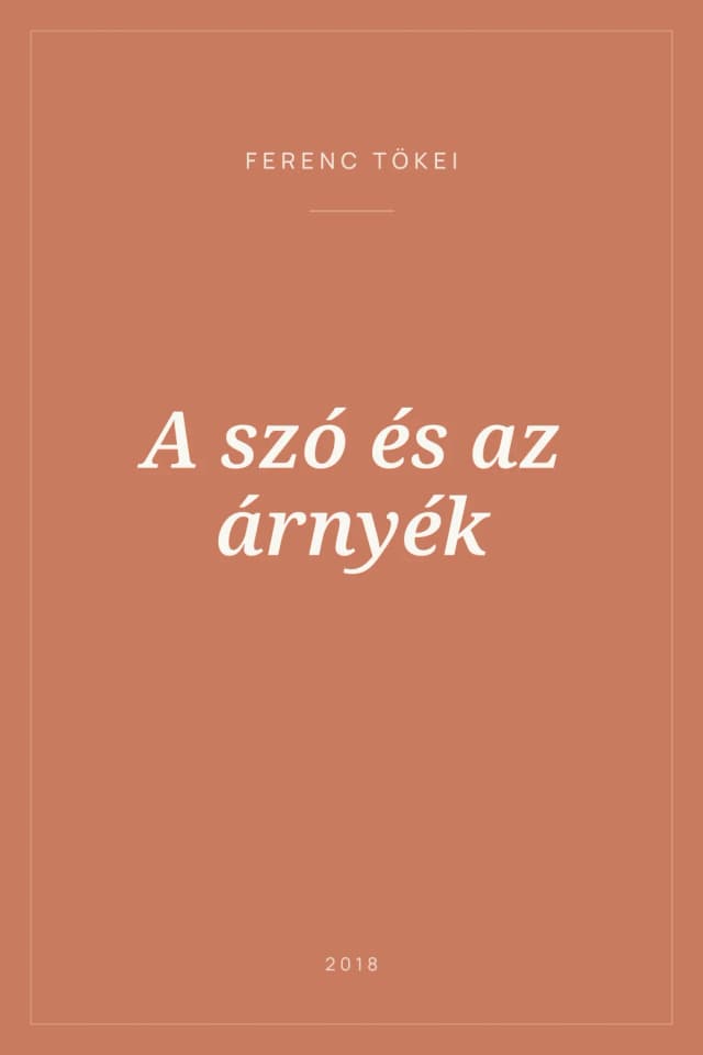 Portada de A szó és az árnyék