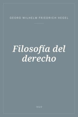 Portada de Filosofía del derecho
