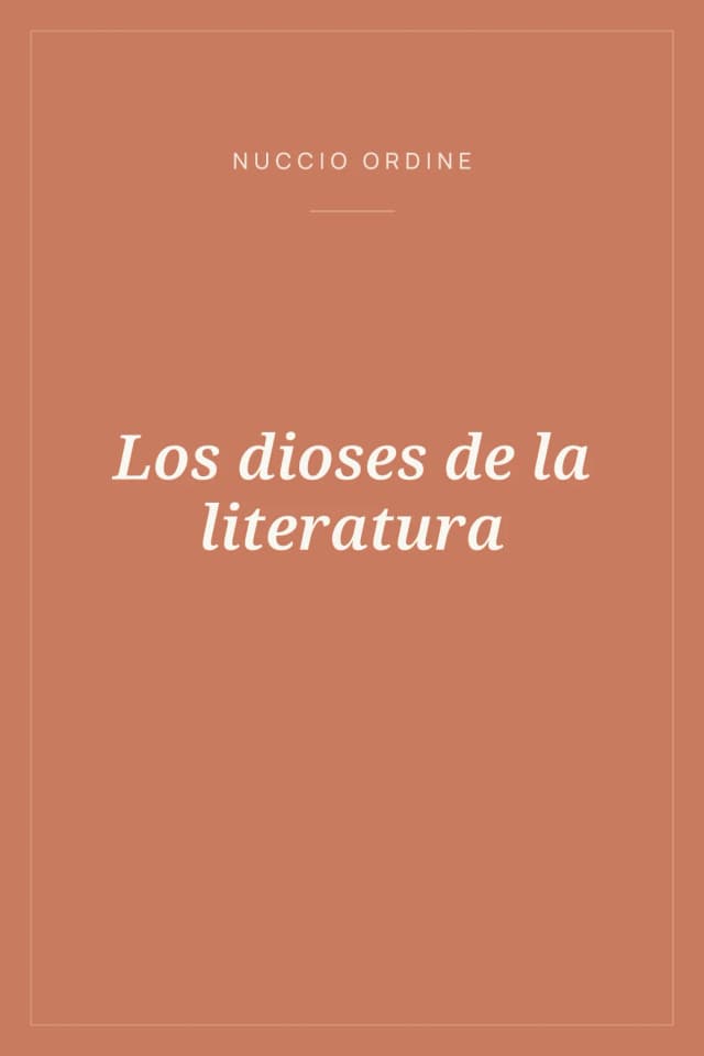 Portada de Los dioses de la literatura