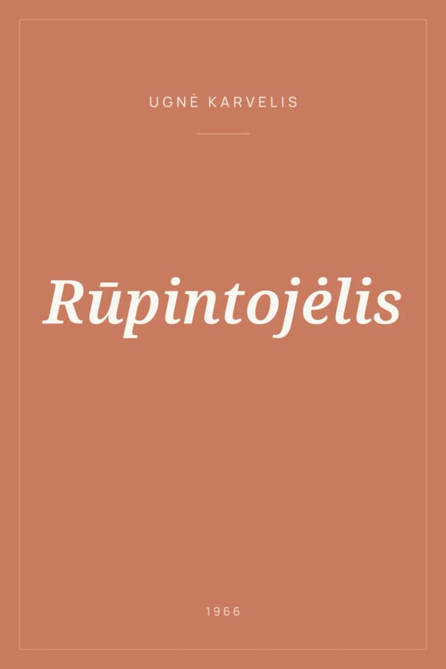 Portada de Rūpintojėlis